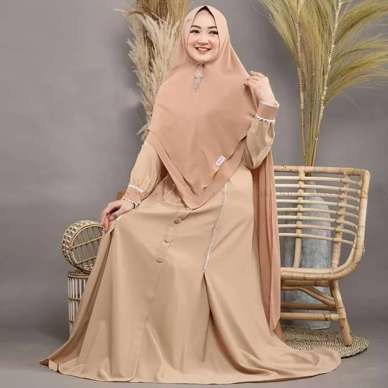 Sabhira Syari Gamis Syari Set Khimar